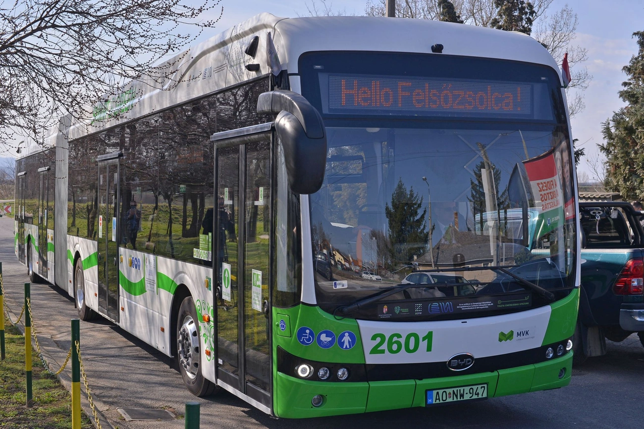 Felsőzsolca BYD busz Fotó: Osztie Tibor
