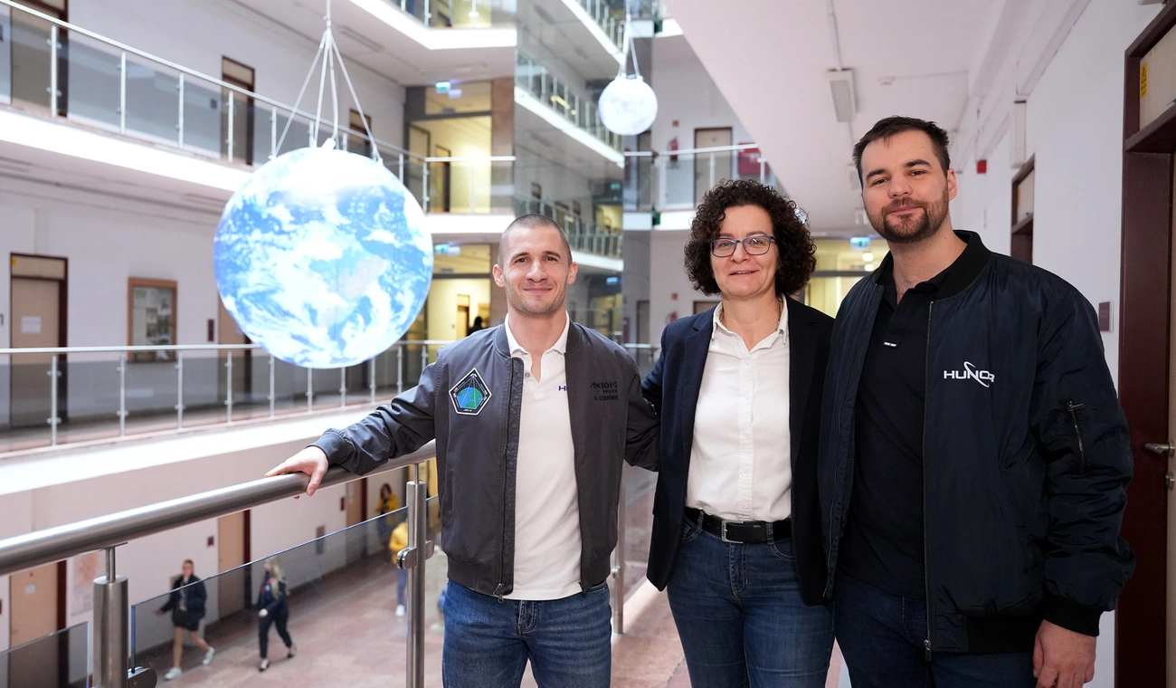 Kapu Tibor és Cserényi Gyula a Miskolci Egyetemen. Fotó: Végh Csaba