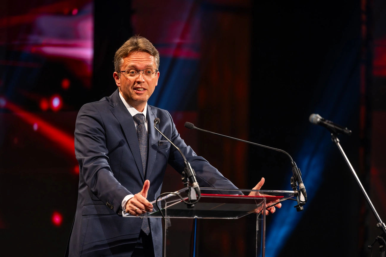 Hankó Balázs a tehetséggondozó díjátadón. Fotó: Nemzeti Tehetség Program