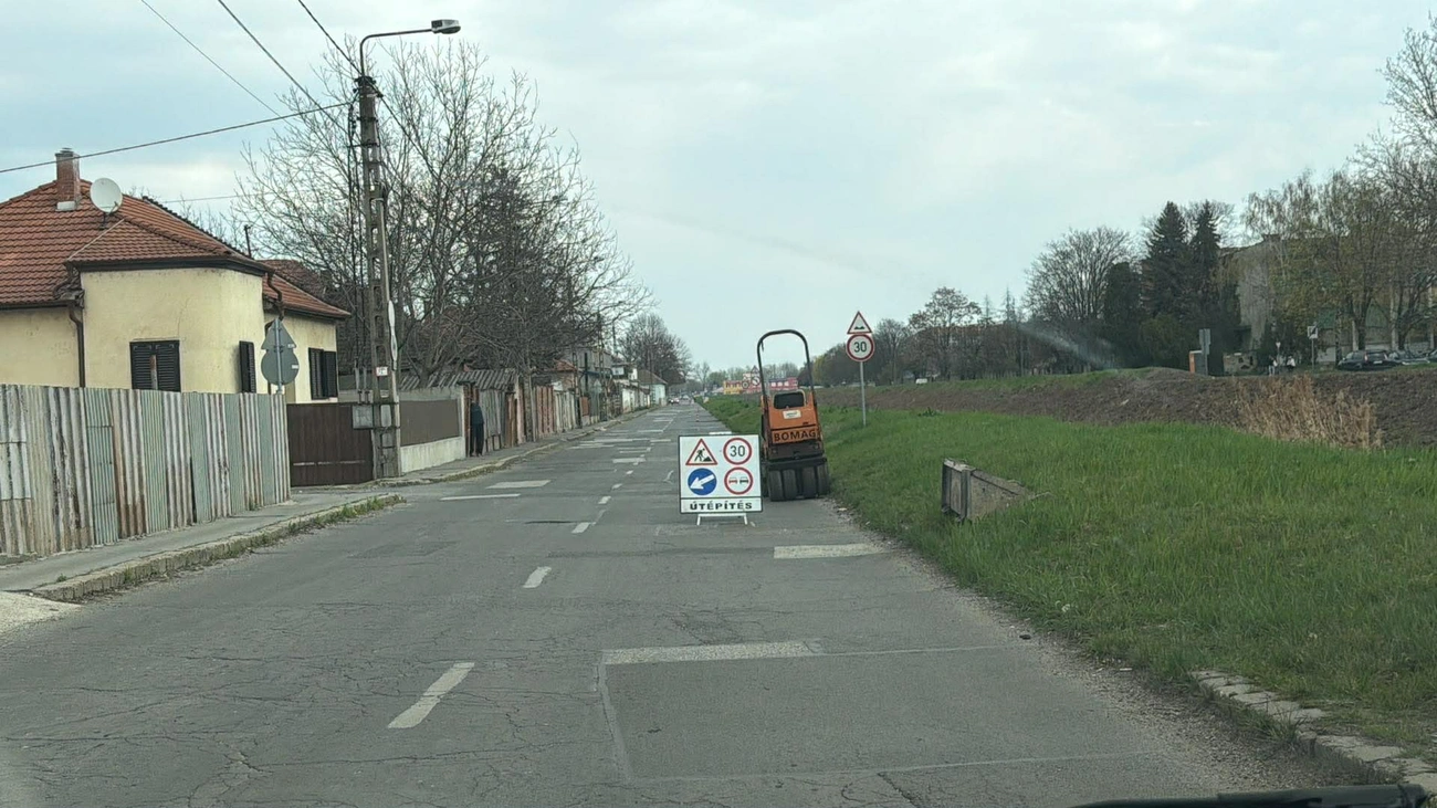 Közlekedési információ. Fotó: Miskolci Városgazda Facebook