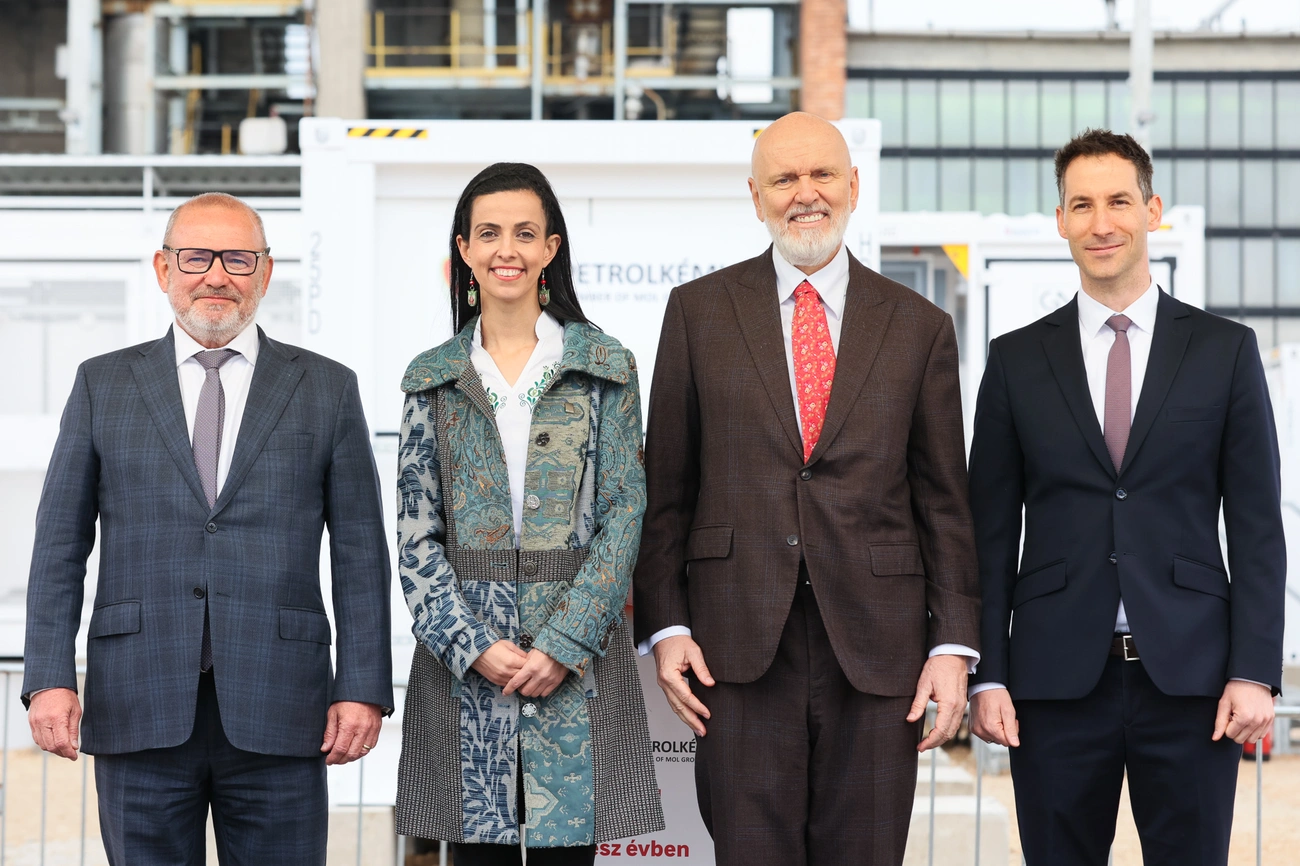 MOL Petrolkémia energiatároló átadás. Fotó: MOL Petrolkémia