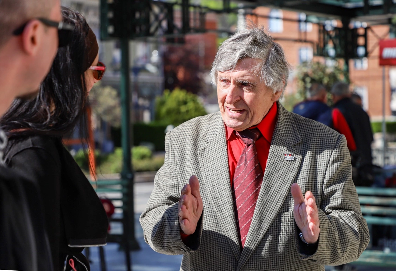 Gyapjas Sándor, a Borsod-Abaúj-Zemplén vármegye 02. számú egyéni választókerületének jelöltje. Fotó: Mocsári László