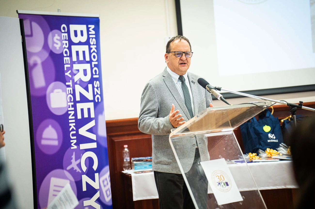 Nagy Róbert, a Miskolci SZC főigazgató-helyettese. Fotó: Horváth Csongor