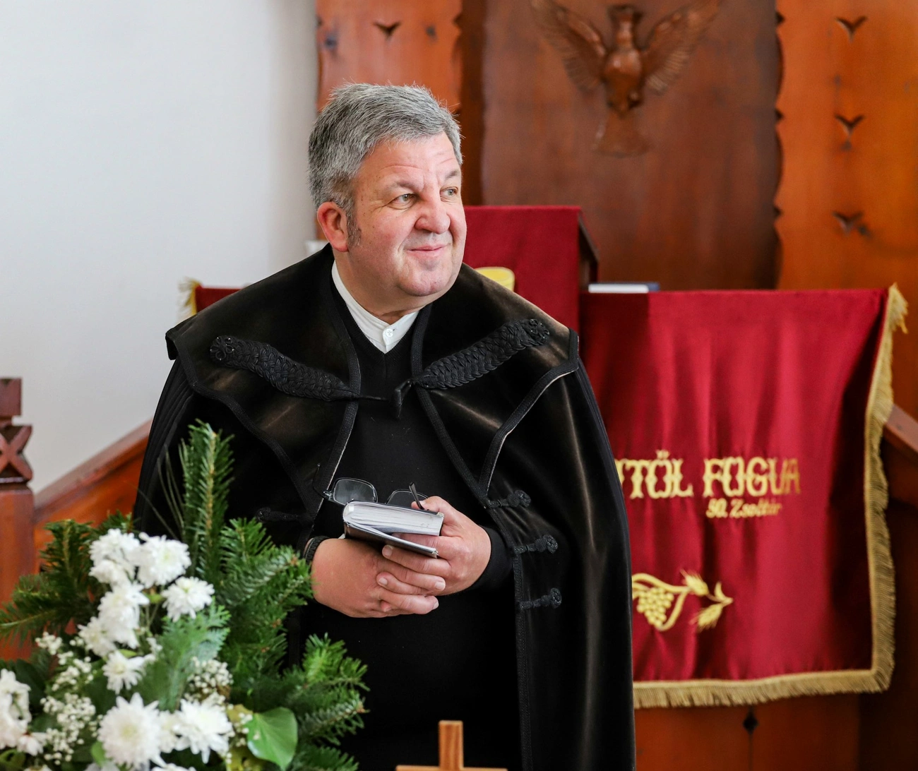 Gecse Attila református kórházlelkész. Fotó: Mocsári László