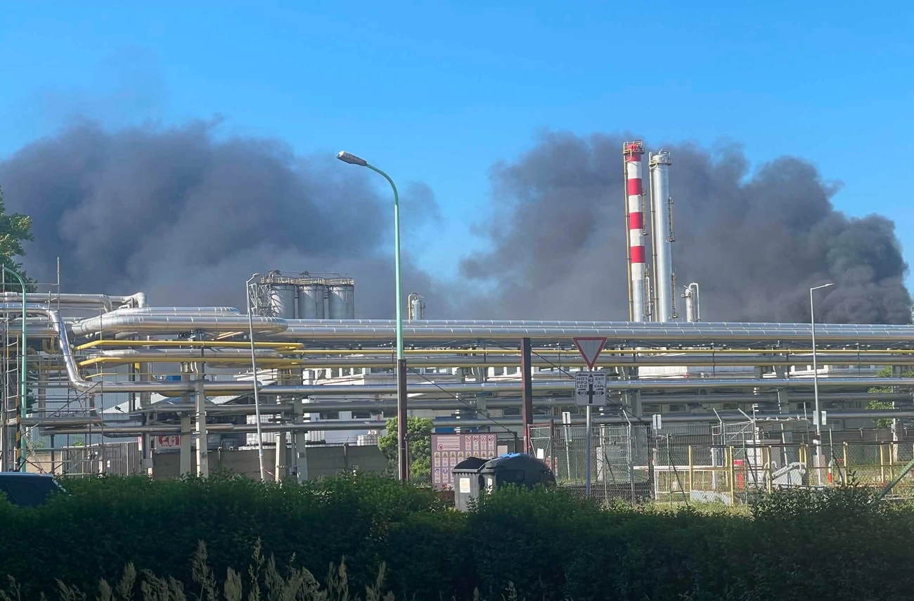 robbanás Tiszaújvárosban. Fotó: Tiszaújvárosi Krónika