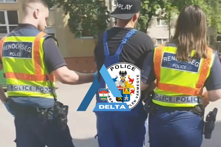 drogos elfogása. Fotó: police.hu