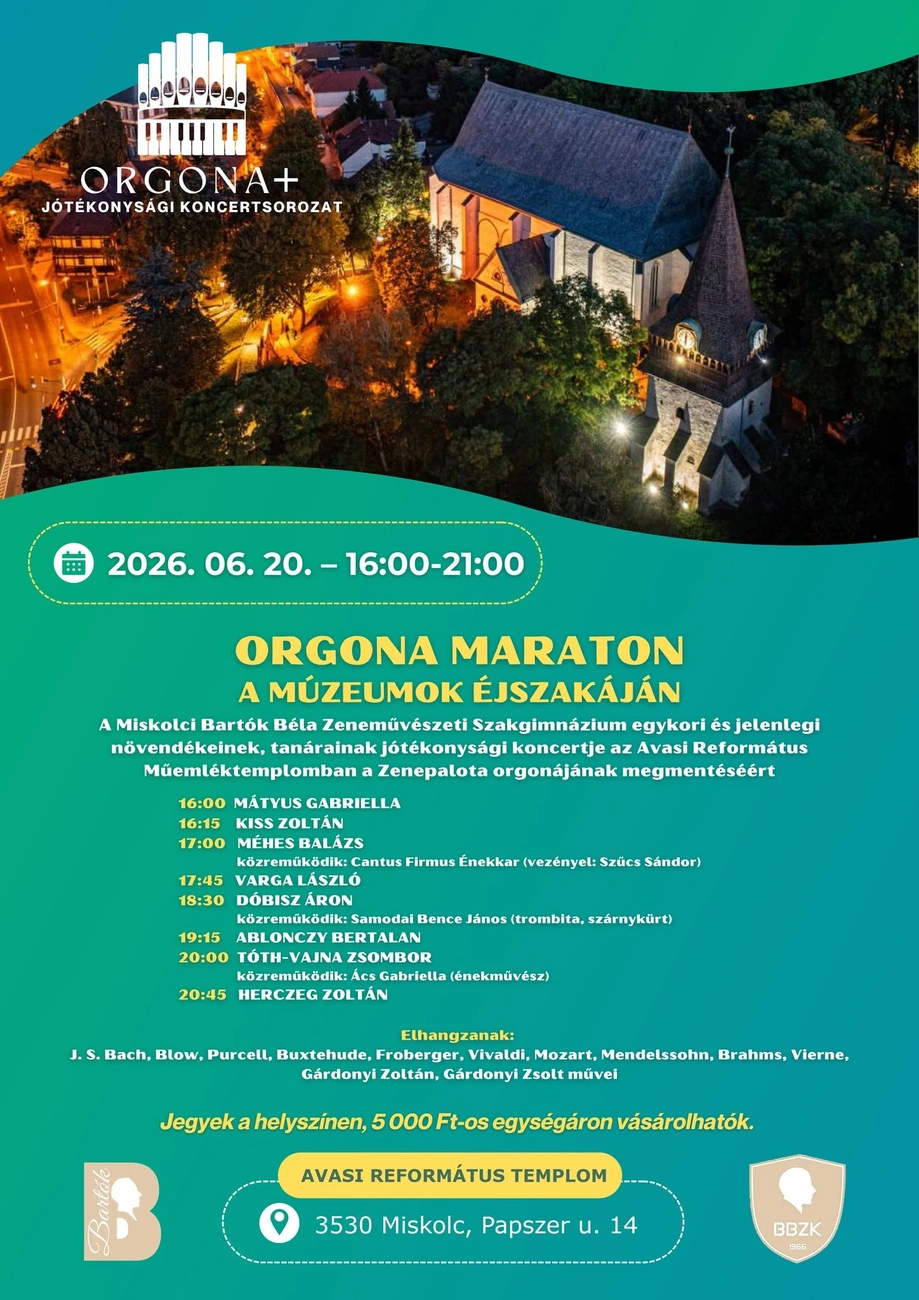 Orgona Maraton plakát. Fotó: Orgona+ Facebook