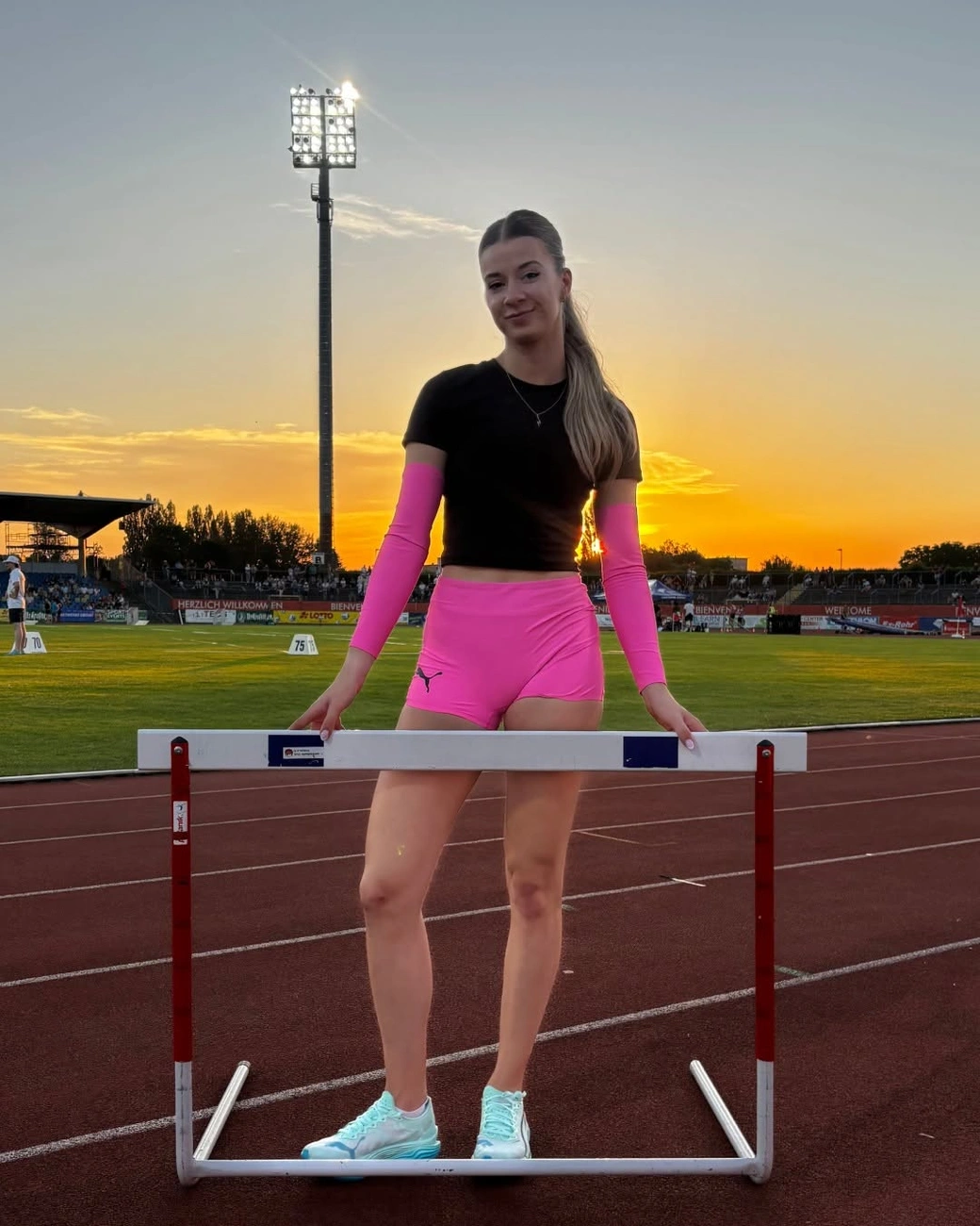 Tóth Anna gátfutó Dessauban. Fotó: magánarchívum