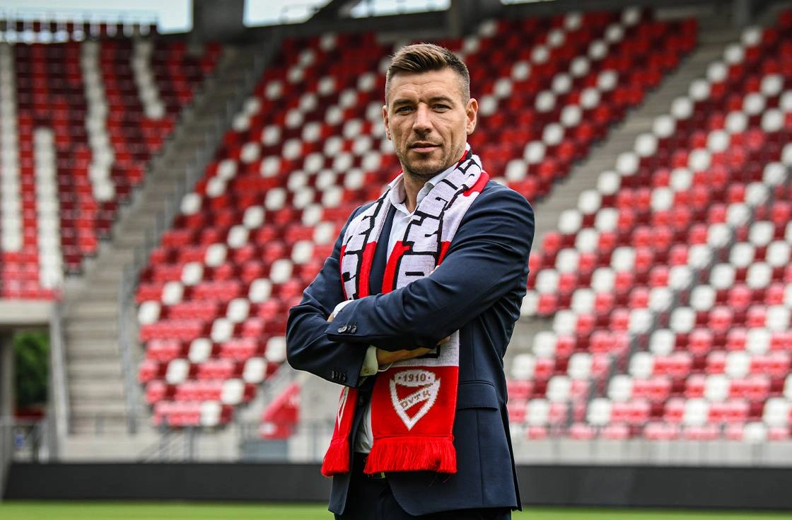 Takács Péter, a diósgyőriek vezetőedzője (jobbról). Fotó: DVTK