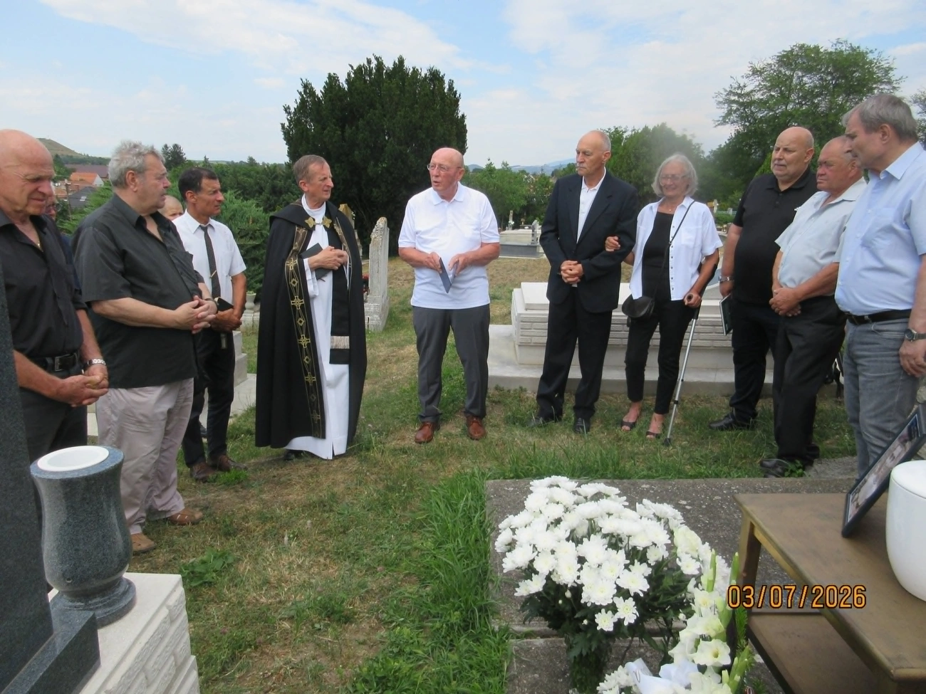 Géra Imre búcsúztató. Fotó: magánarchívum