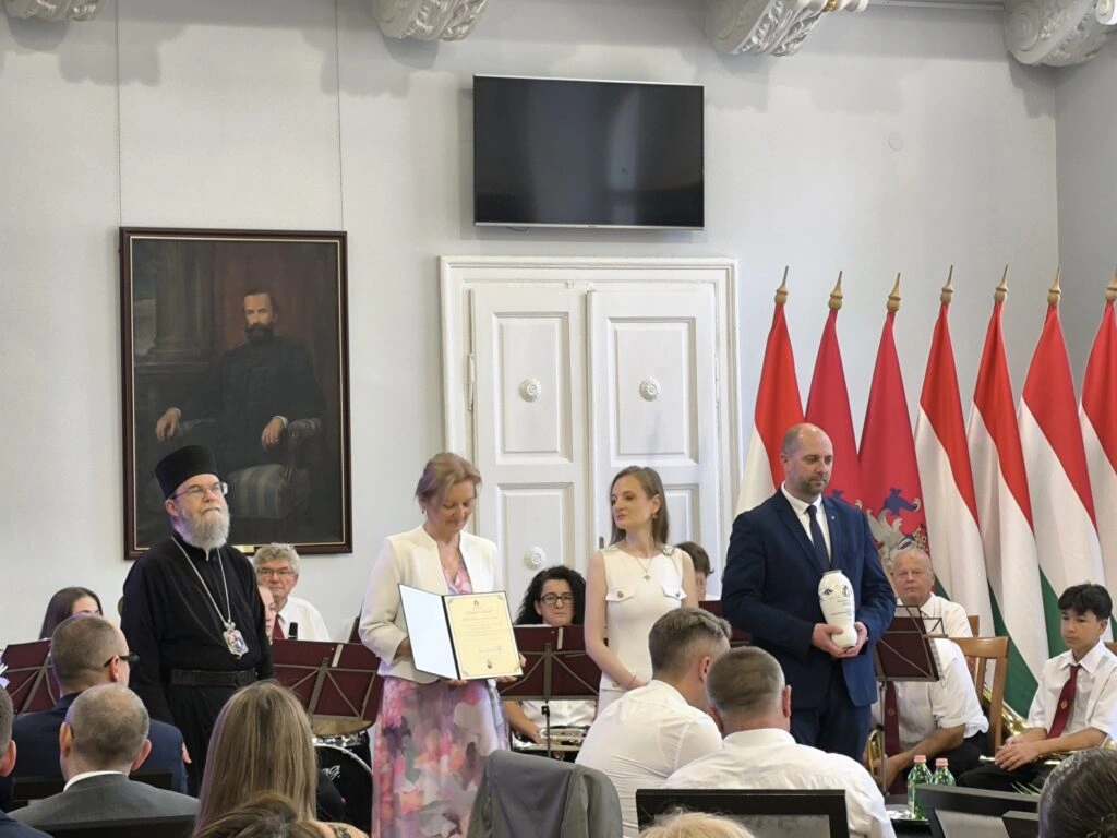 A görögkatolikus székesegyház kitüntetése a Vármegye napon. Fotó: migorkat.hu