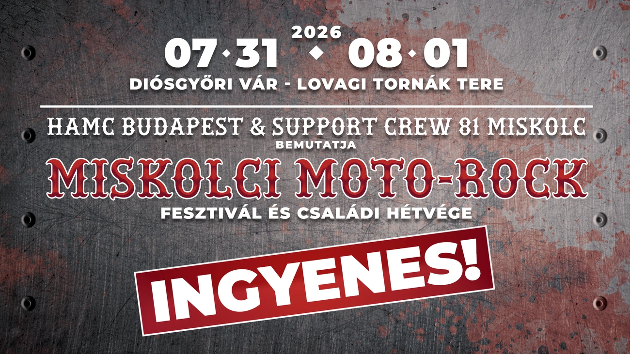 Miskolci Moto-Rock Fesztivál plakát. Fotó: MKK