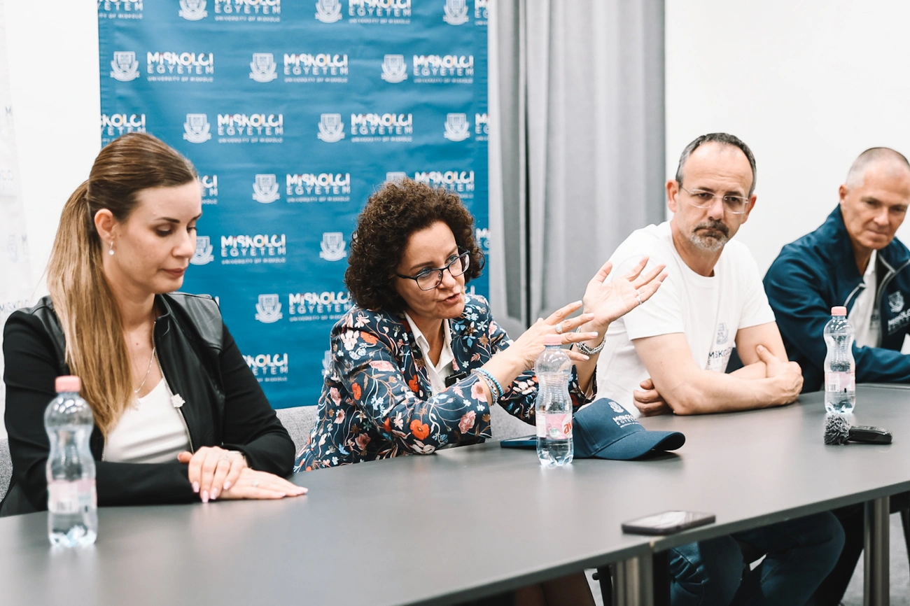 Horváth Zita, a Pont Ott Parti sajttájon. Fotó: Rogosz Péter