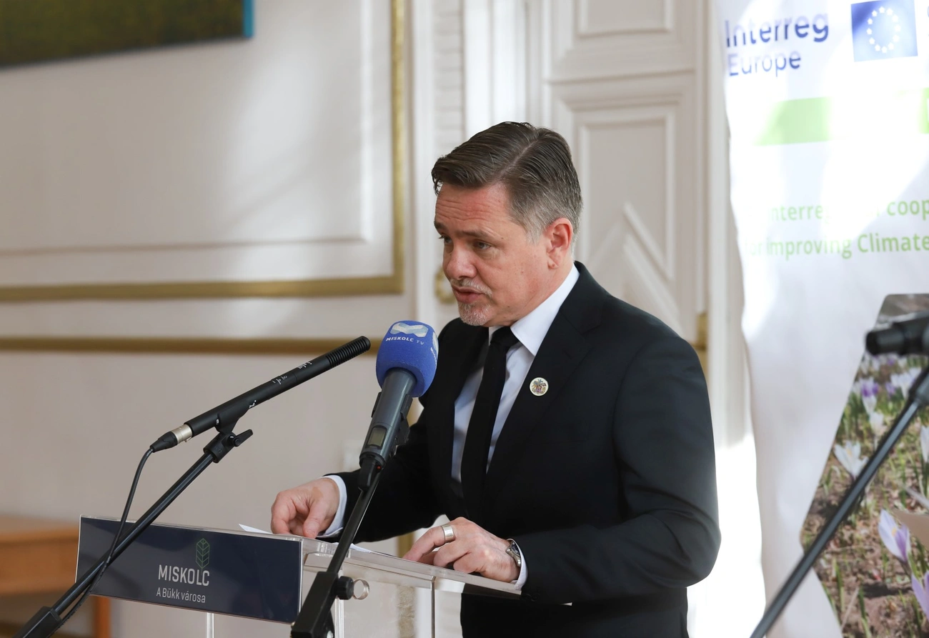 Tóth-Szántai József az EURADAPT-on. Fotó: Mocsári László