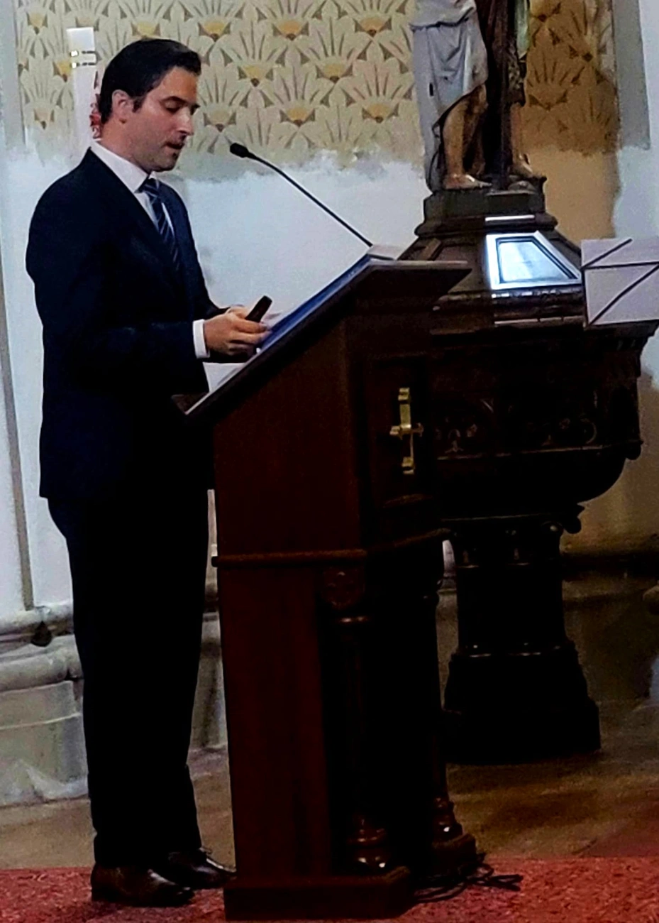 Flach Antal szerzői estje a Vasgyári róm. kat. templomban, Ars Sacra. Fotó: Czikora Ágnes
