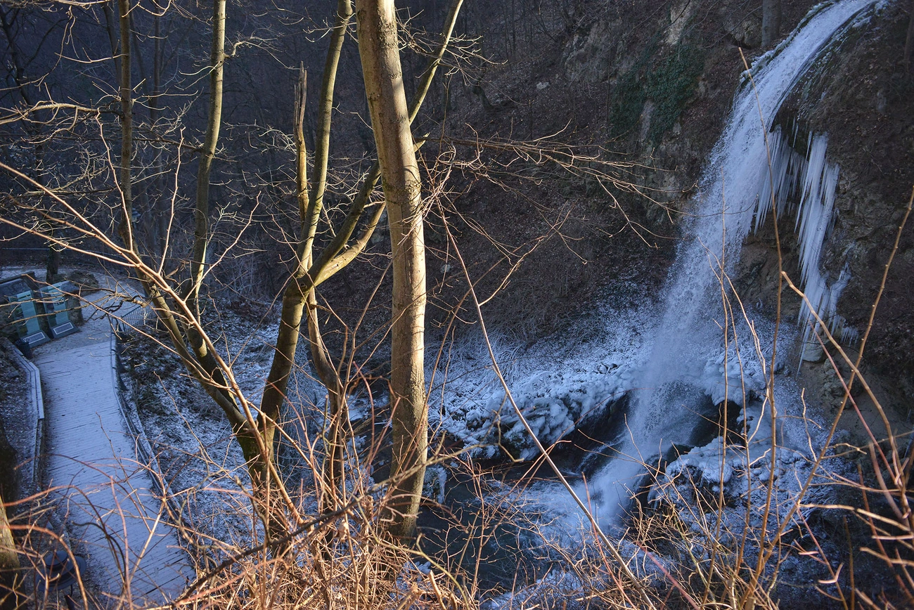 Lillafüredi séta vízeséssel 