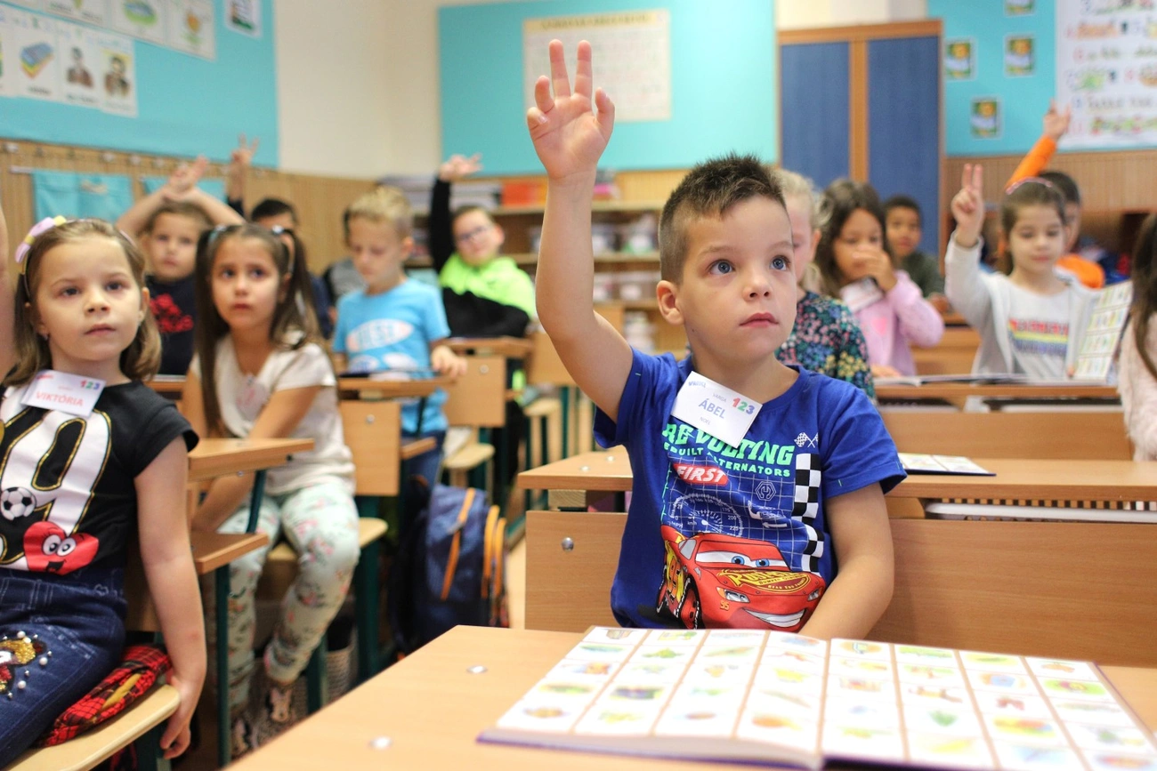 Ábel első napja az iskolában