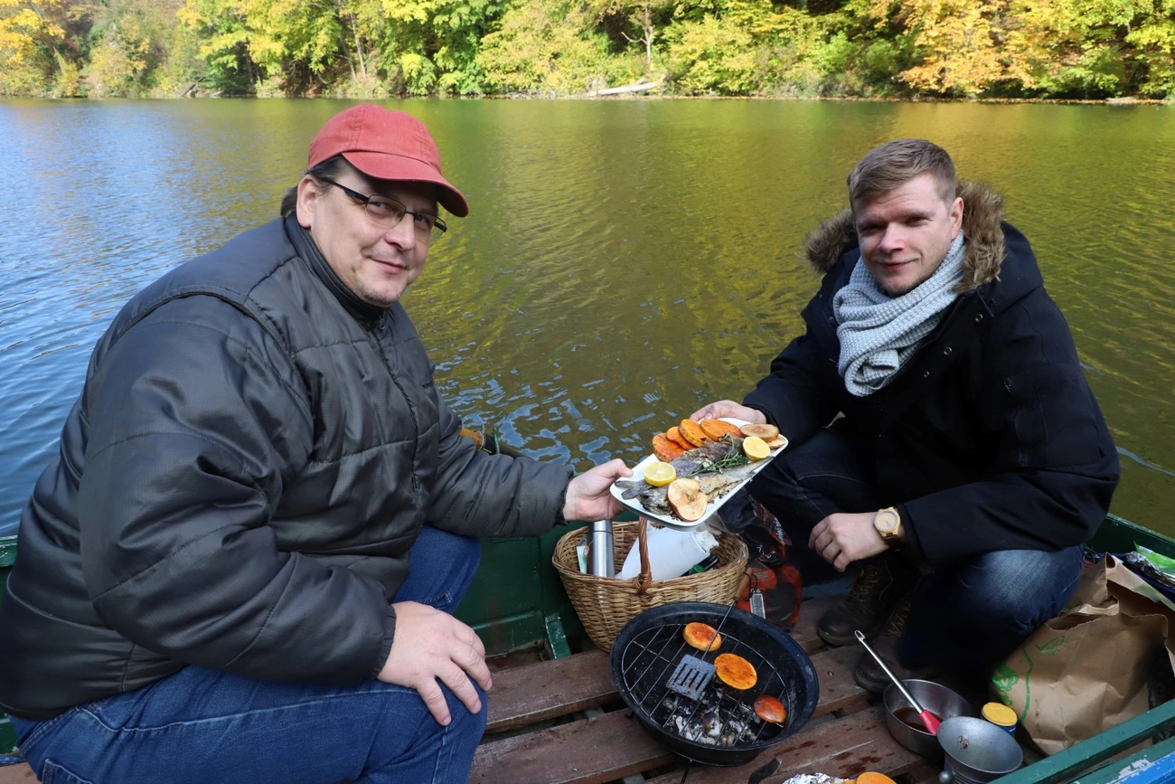 Acéllábos a Hámori tavon 