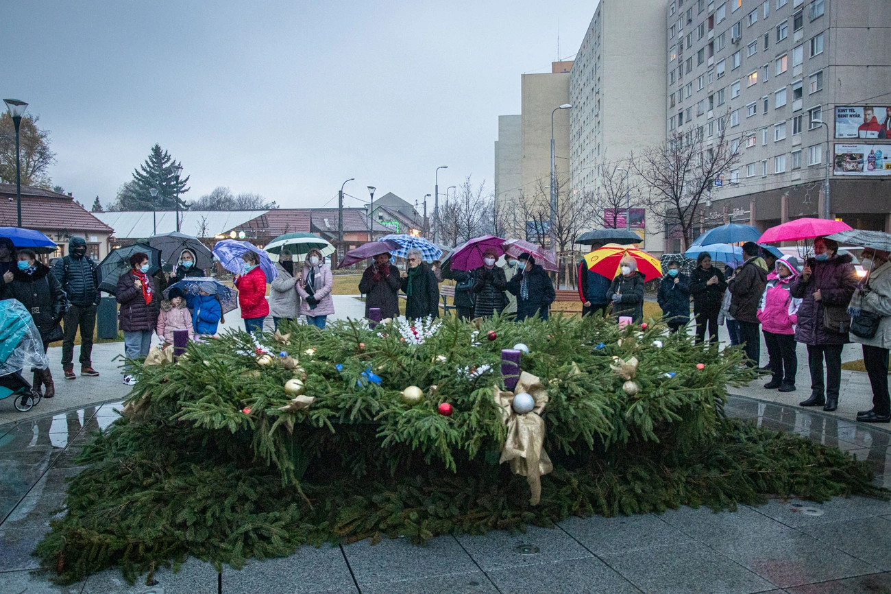 Adventi gyertyagyújtás Diósgyőrben  