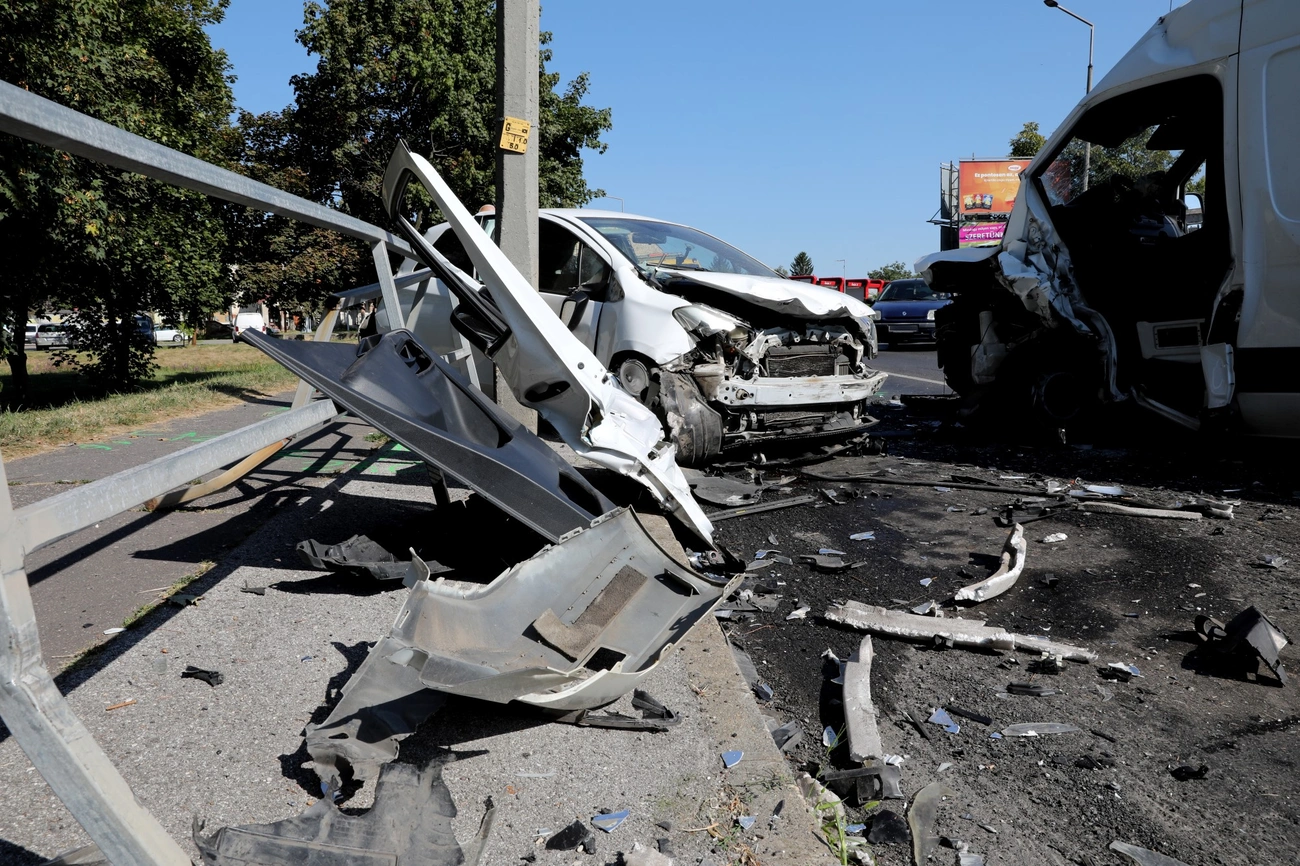 Baleset a Csabavezér úton 