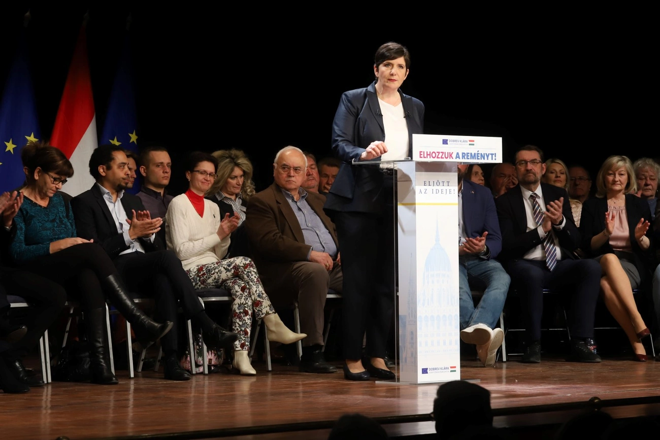 Dobrev Klára Miskolcon 