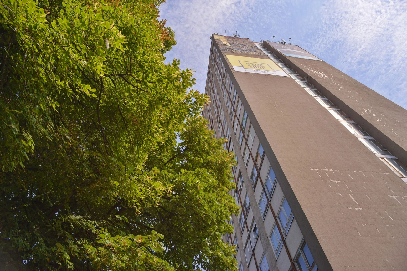 Bejutottunk a húszemeletesbe 