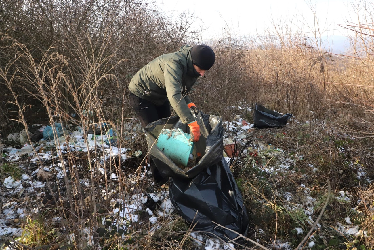 Szemétszedési akció a Magashegyen 