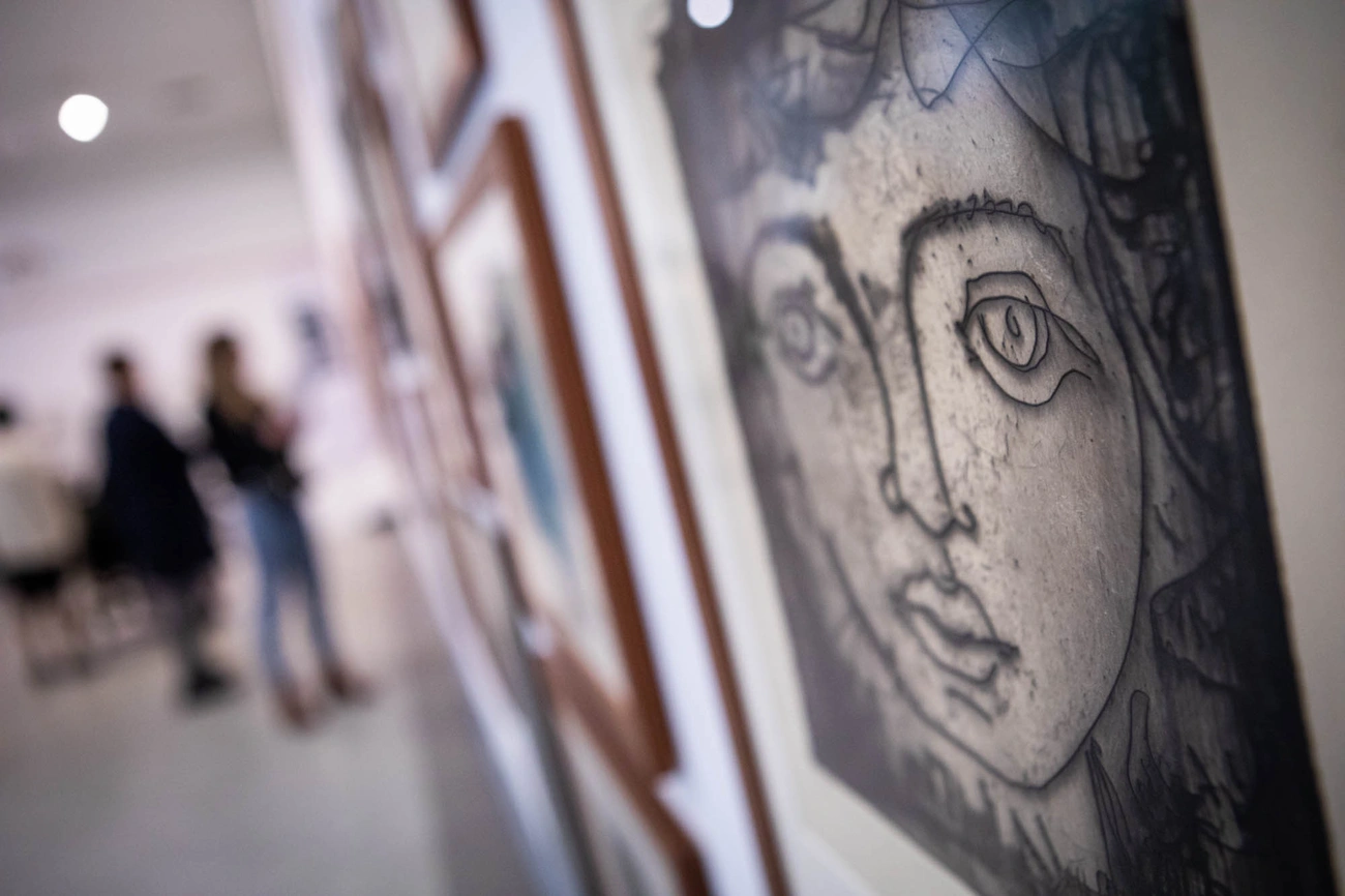 A magyar grafika évtizede 1961-1971: Kondor Béla miskolci litográfiái, kiállításmegnyitó 