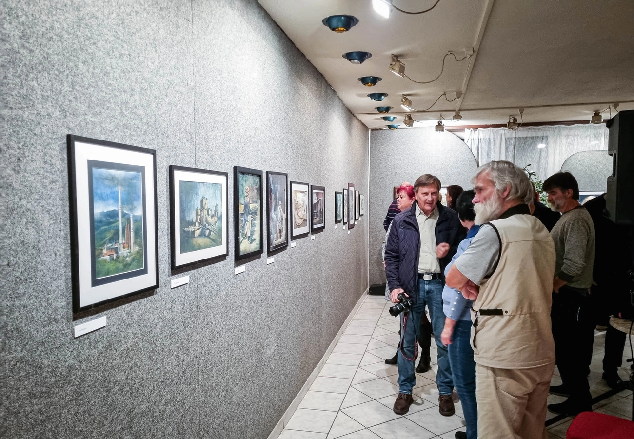 Técsi Ágnes Látószög című kiállítás megnyitója 