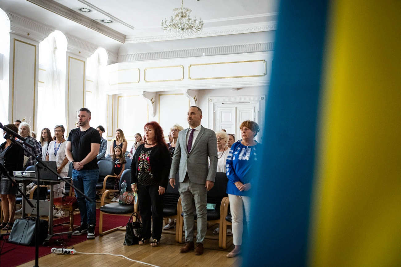 Ukrajna Függetlenségi napja a Városházán 