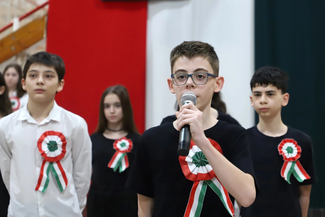 Március 15-ei ünnepség a Vörösmarty Mihály Katolikus Általános Iskolában