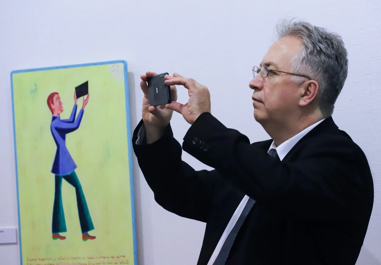 Kép-Hang-Szó-Forma című kiállítás megnyitója a Miskolci Galériában