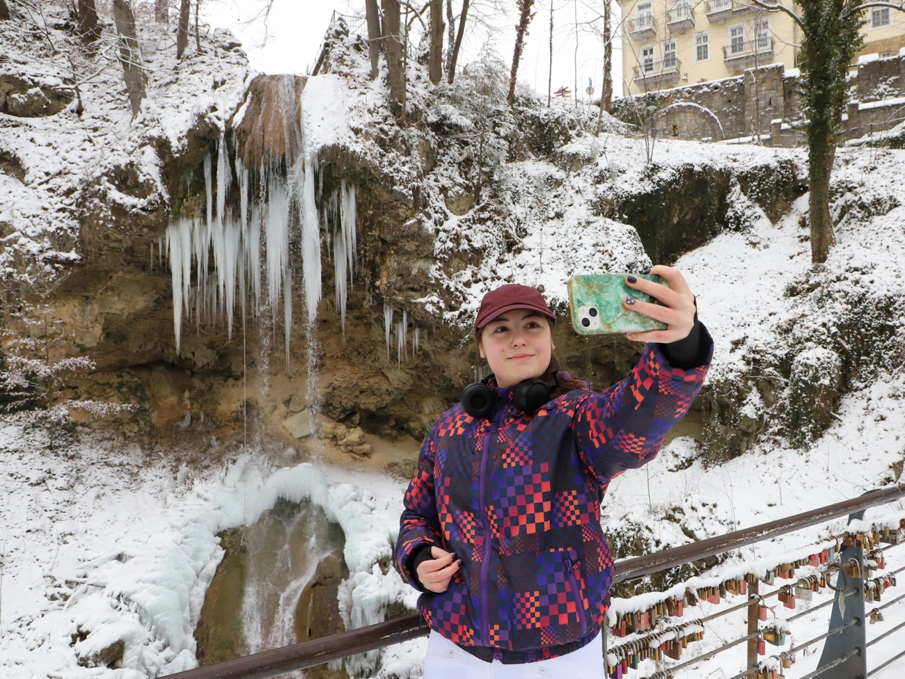 Megfagyott Lillafüredi-vízesés