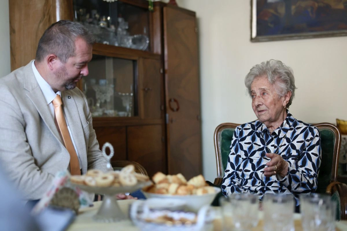 100 éves Marika néni. Fotó: Rogosz Péter