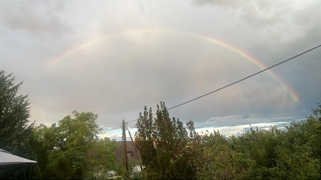 Szivárvány Miskolc felett