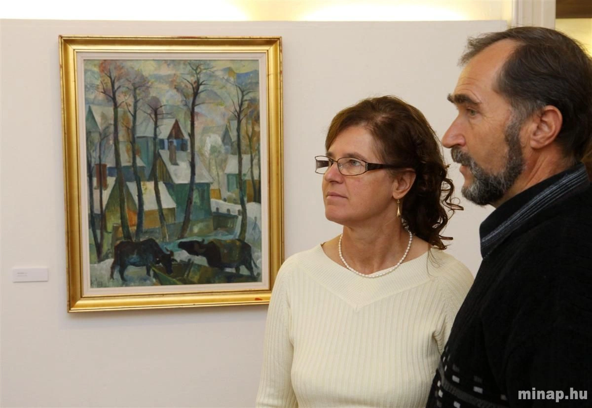 Páll Lajos erdélyi költő és festőművész kiállítása a Miskolci Galériában